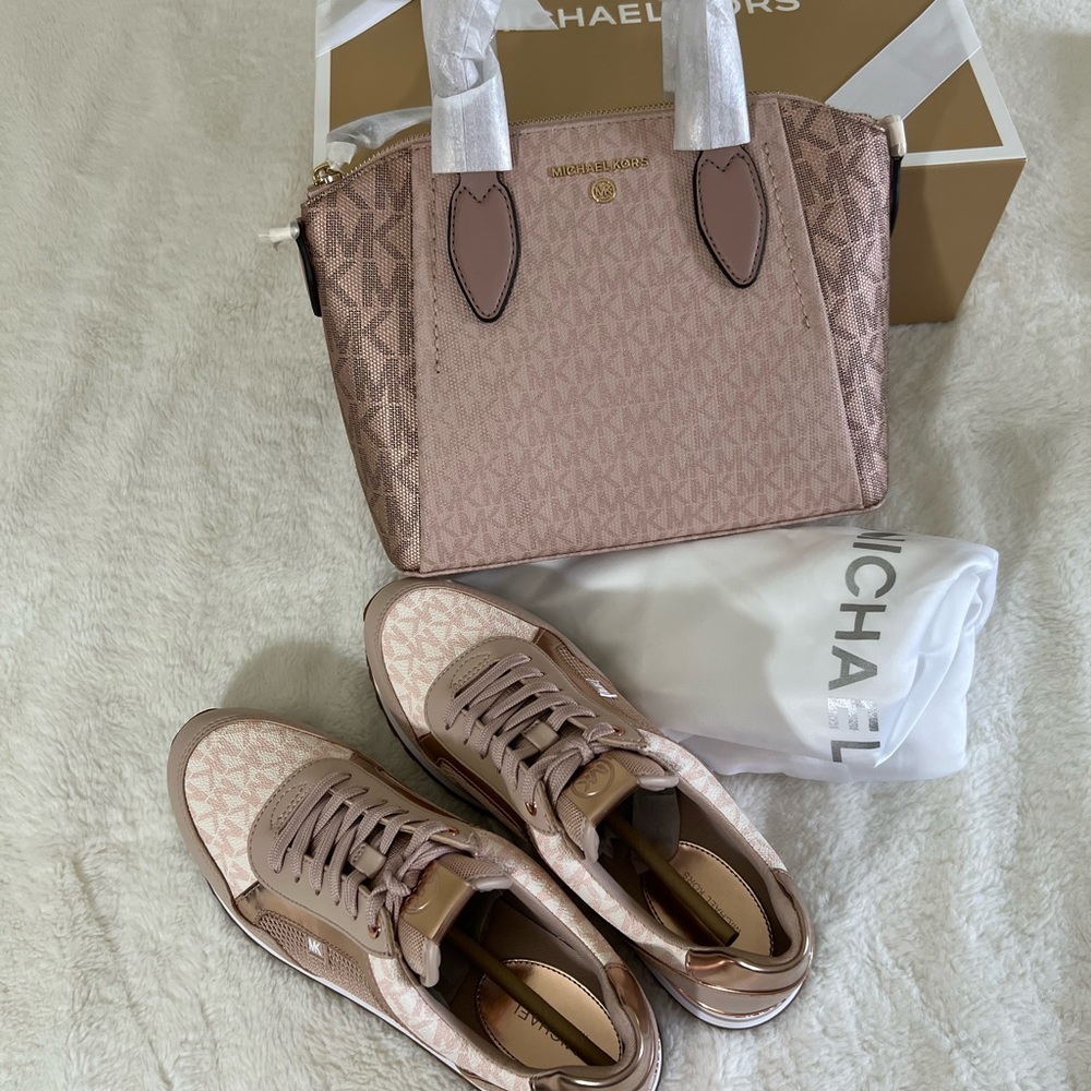 Combo of Michael kors bag with Michael kors sneaker